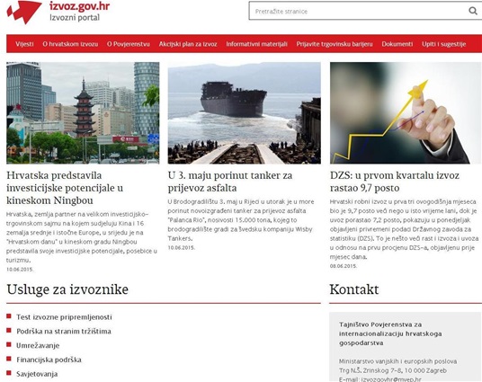 Pokrenut portal IZVOZ.gov.hr